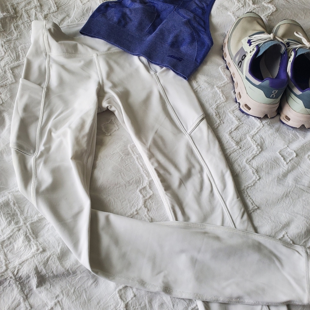 LULULEMON White Ready to Race Leggings